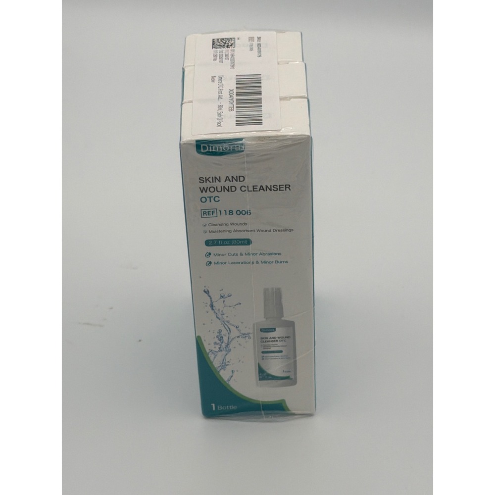 Dimora Skin and Wound Cleanser OTC 3 Pack 2.7oz 80ml First Aid Spray 118 006